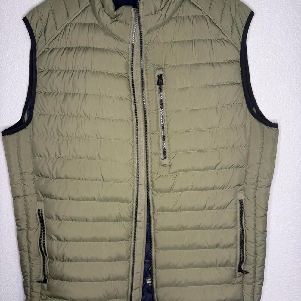 BRAX 365 Vest Men's XL Green Quilted Full Zip Puffer Lightweight